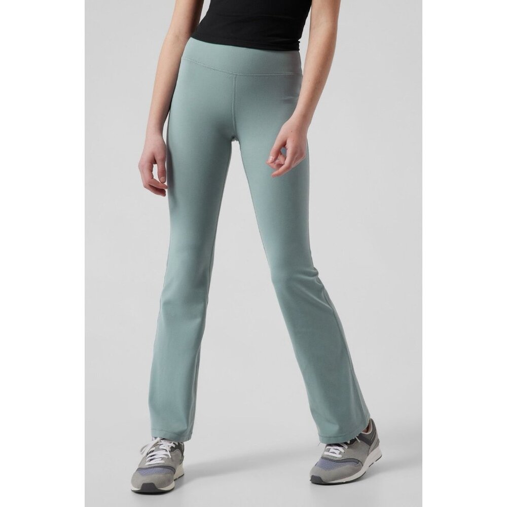 Athleta GIRL High Rise Chit Chat Flare Pant XL/14 Light Green #966583